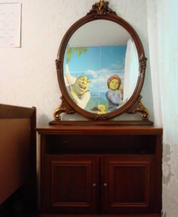 Тумба 2х дв. +зеркало Москва