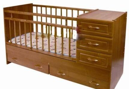 Новая кровать трансформер с комодом 0-10 лет Москва