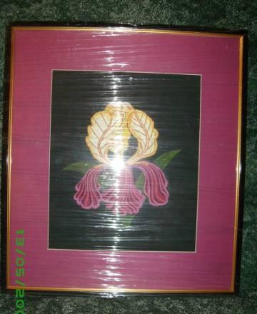 Картина вышитая мулине Москва