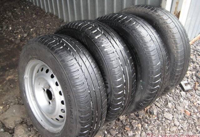 4 колеса continental 175/70/r13 на штамповке Москва