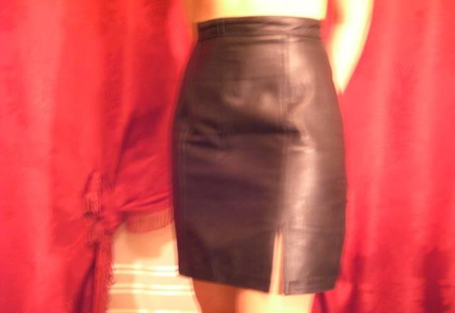 Юбка кожанная черная Санкт-Петербург