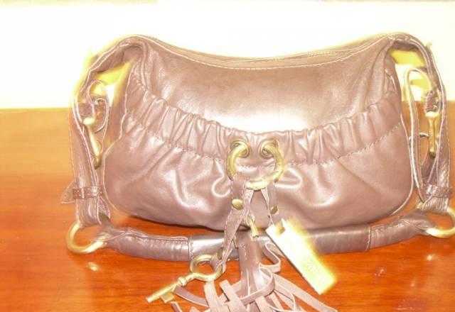 Кожаная кожи коричневая сумка сумочка MNG Москва