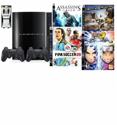 Игровую приставку Sony Ps3 80Gb,2джойстика,4диска Москва