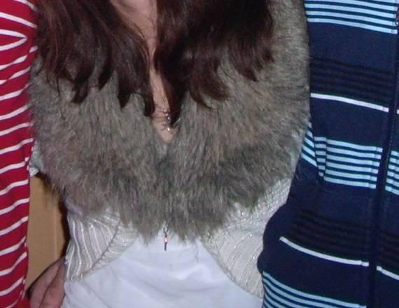 меховой воротник или горжетка с петельками  Москва