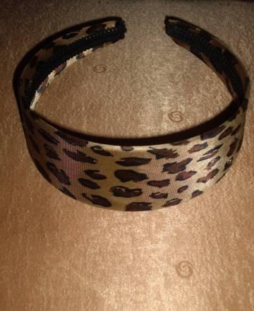 ободок леопардовый атласный  Москва