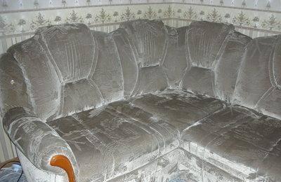 Угловой  диван.флок.-идеальное  состояние Санкт-Петербург