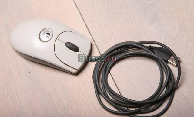 Мышь Logitech USB оптическая с колёсиком Москва