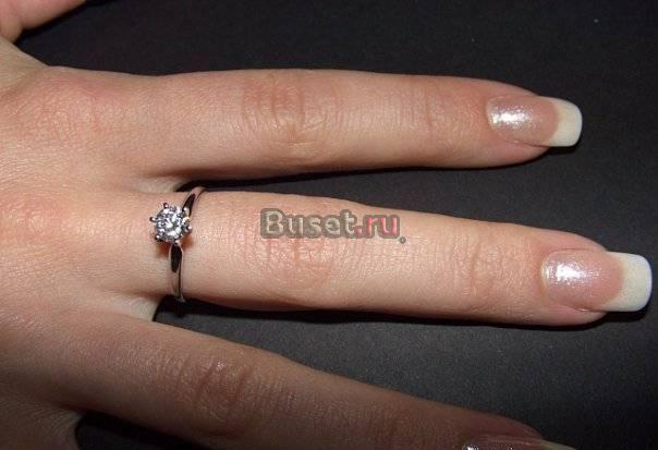 Кольцо с бриллиантом 0.55 карата Москва