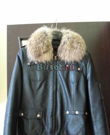 Куртка кожаная зимняя Санкт-Петербург
