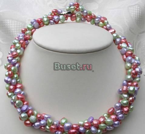 ***Жемчуг 2метра нежнейших оттенков натуральный*** Москва