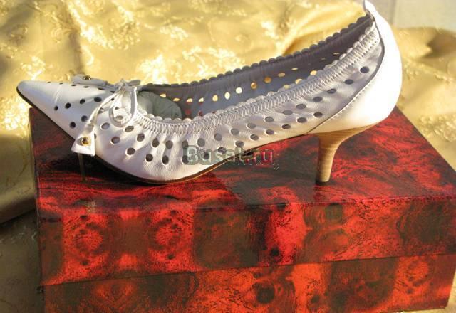Туфли белые D"oro, нат.кожа Санкт-Петербург