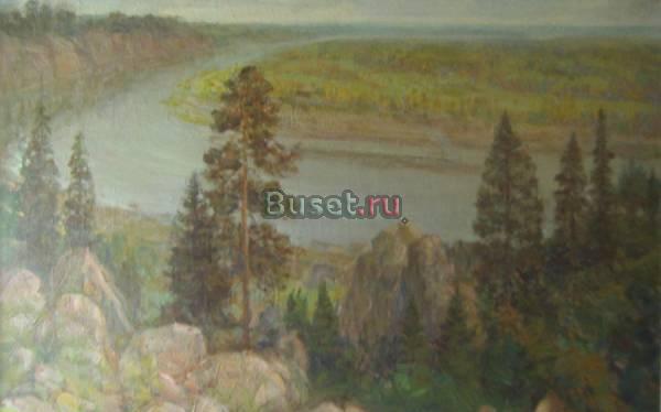 Картина холст масло 1987 г. 1  f-artplanet.ru Москва