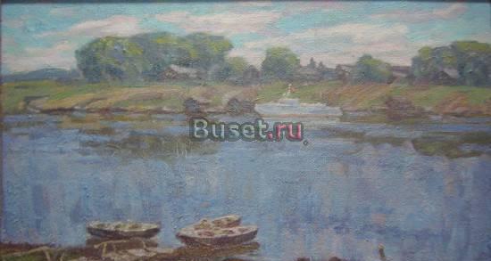 Картина картон масло 1957г. 1   f-artplanet.ru Москва