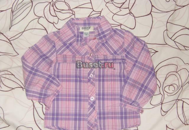 Рубашка oshkosh est 1895 ддев. 3Y сиреневая Москва