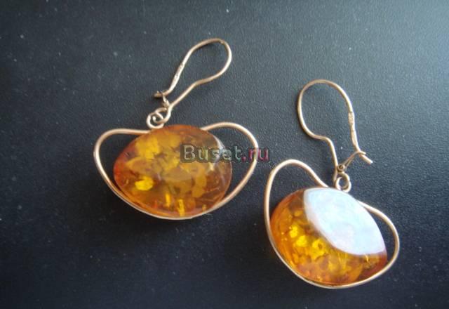 Серьги золото 583 СССР Москва