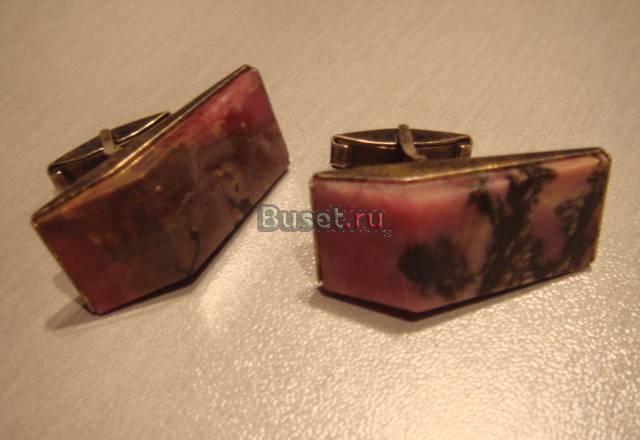 Запонки серебро 875 пробы СССР Москва