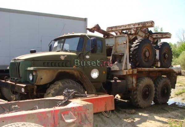 УРАЛ-4320, трубовоз (лесовоз) с прицепом-роспуском, 1995 г. Горячий Ключ