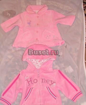 Кофточка велюровая 2 шт 0 - 3 мес Екатеринбург