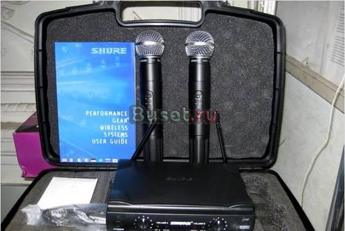 Микрофон shure SM58 проф.радиосистема 2 микрофона Москва