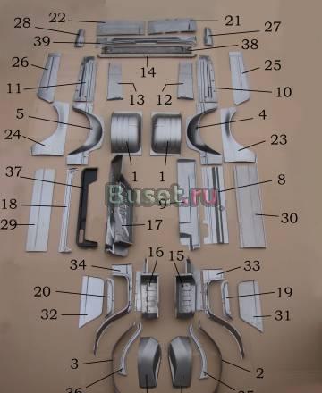 Ремонтные детали кузова 2705 и 3221 Нижний Новгород