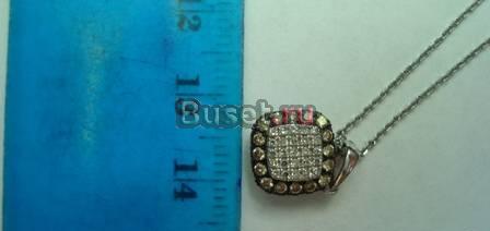 Подвеска из белого золота с бриллиантами Москва