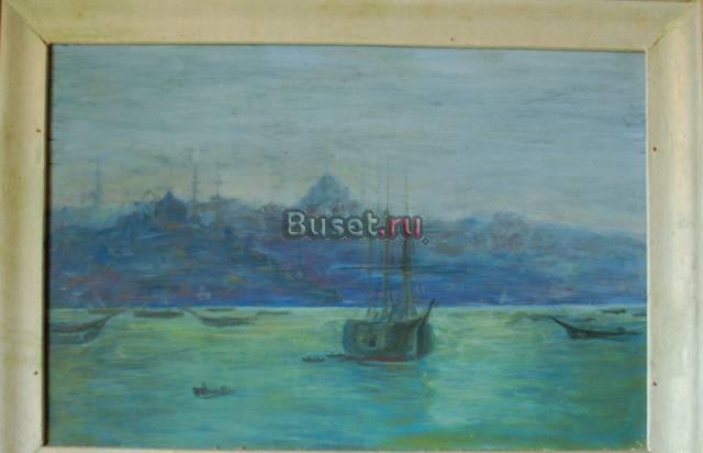 Картина в раме (маслом на оргалите) Москва