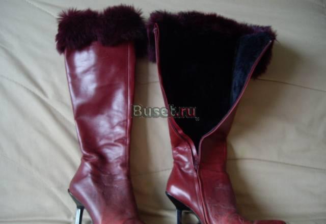 Сапоги нат.кожа и мех б/у Санкт-Петербург