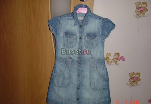 Сарафан джинсовый на кнопках р.116 Санкт-Петербург