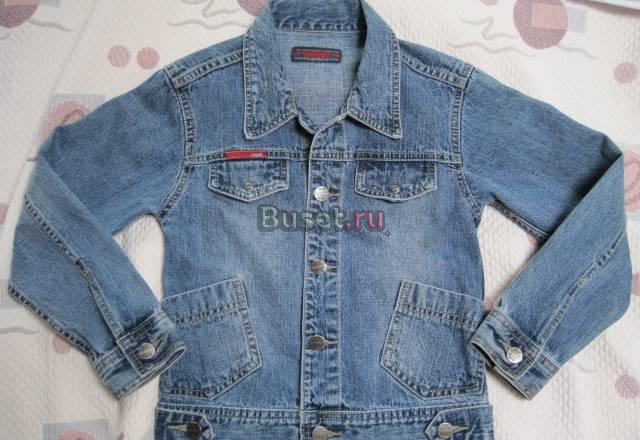 Джинсовая куртка р. 140, на 122-125  с замерами Москва
