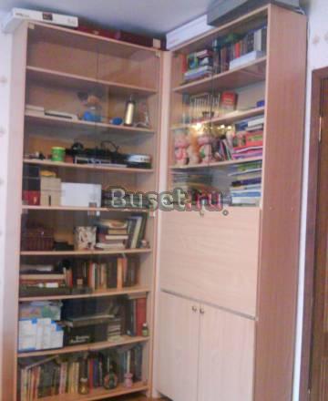 Угловой книжный шкаф с откидным столом Москва