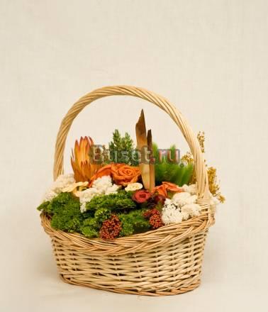 Композиции из сухоцветов Москва