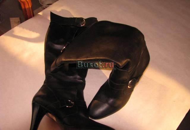Осенние кожаные сапоги Москва