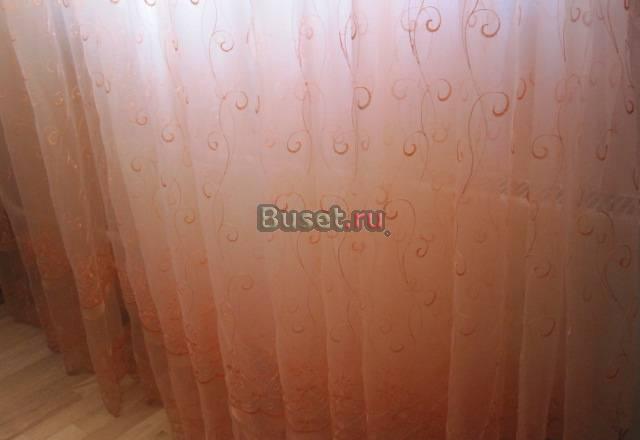 Штора тюль органза, высота 2,65,  длина 8,7 Москва