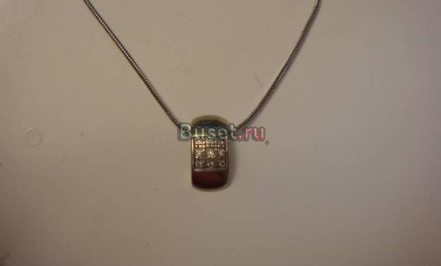 Подвеска белое золото, бриллианты Москва