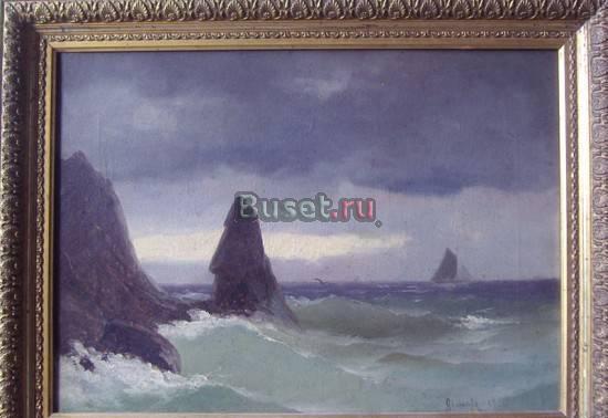Картина холст масло  1993 г. 1 f-artplanet.ru Москва