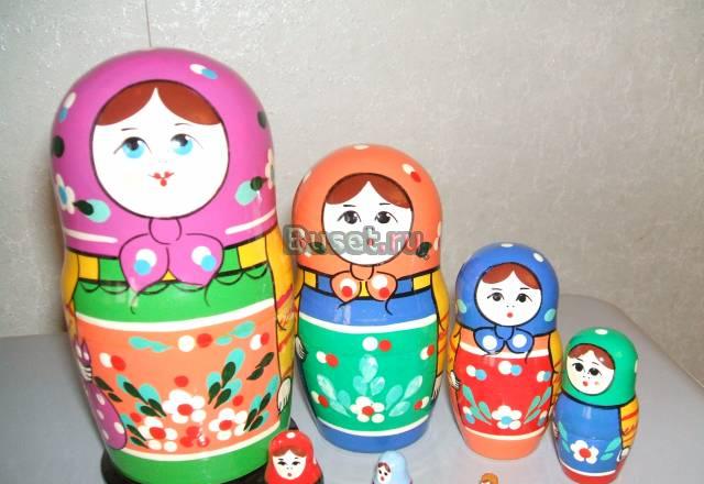 Деревянная матрешка (из 7 штук) Москва