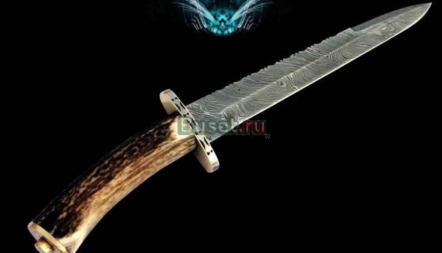 Дамаский охотничий нож ручной работы Англия Екатеринбург