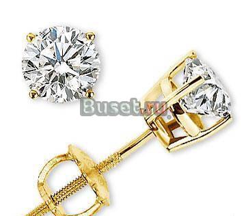 Серьги с бриллиантами 1.49 карат новые Москва