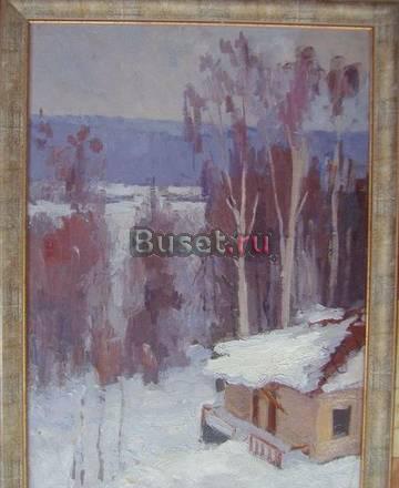 Картина картон масло 1960 г. 2a   f-artplanet.ru Москва