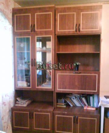 Шкаф с секретером и антресолями от стенки Самара