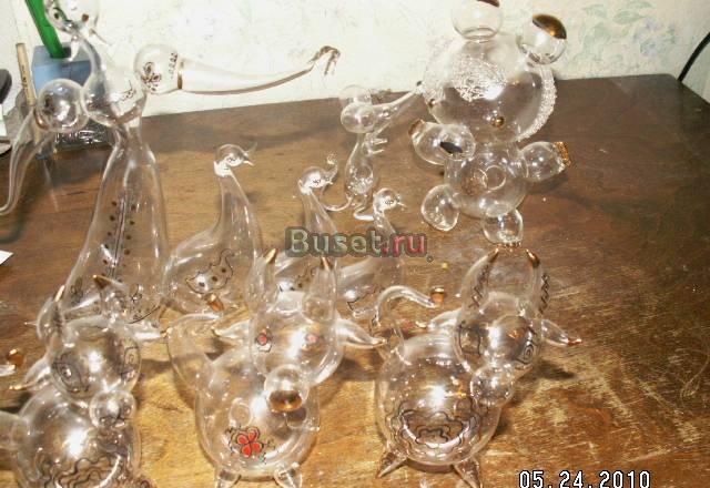 Фигурки из дутого стекла, коллекция о. Кореневой Москва