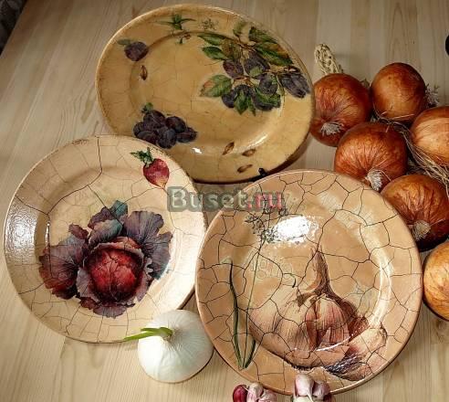 Комплект декоративных тарелок " в стиле кантри " Москва