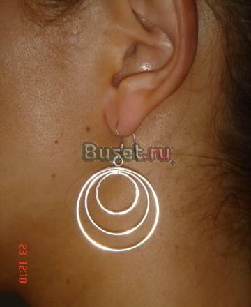 Новые итальянские серебреные серёжки Москва