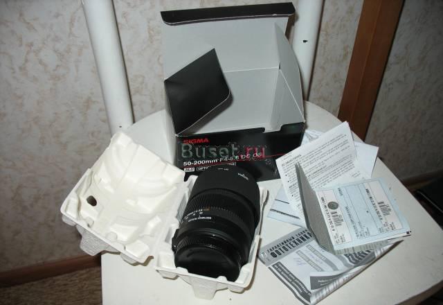Новый Sigma AF 50-200mm F4-5.6 DC OS HSM Москва