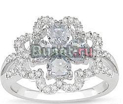 Золотое кольцо-аквамарины,бриллианты Москва