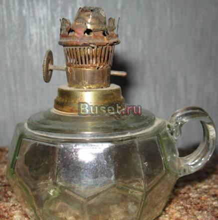 Лампа керосиновая. высота 11 см Москва