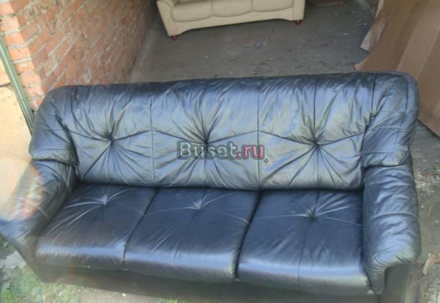 Продам Комплект Финских кожаных ДиванА Двухместный Москва