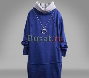 Синяя кофта трикотажная Санкт-Петербург