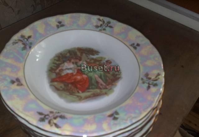 Большие глубокие фарфоровые тарелки мадонна герман Москва