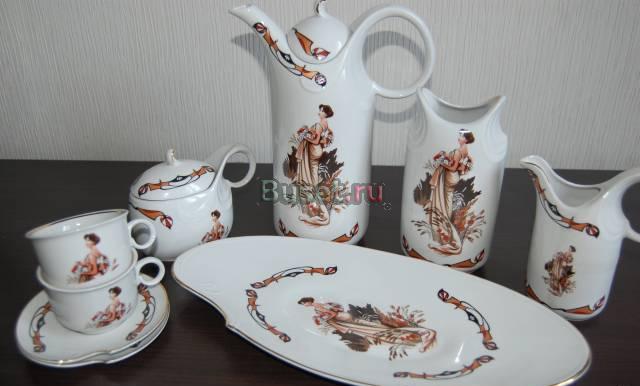 Кофейный фарфоровый сервиз Москва